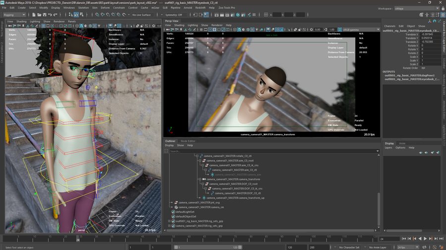 Animated short work in progress — May 2020